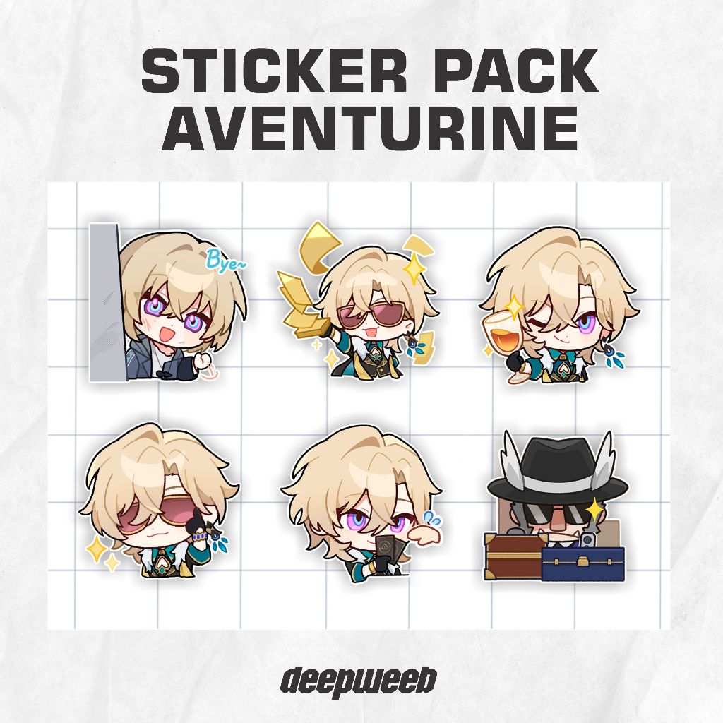 

Sticker Pack Aventurine Honkai Star Rail Premium Waterproof