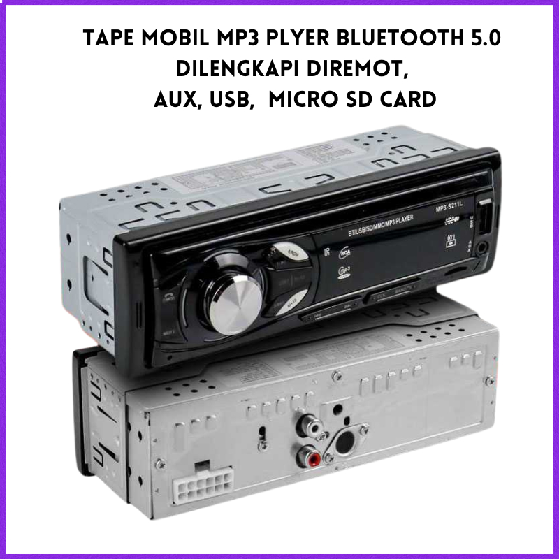COD Radio Mobil bluetooth Remotn/ Tape Mobil MP3 Bluetooth 5.0 60 watt / radio mobil avanza blutut