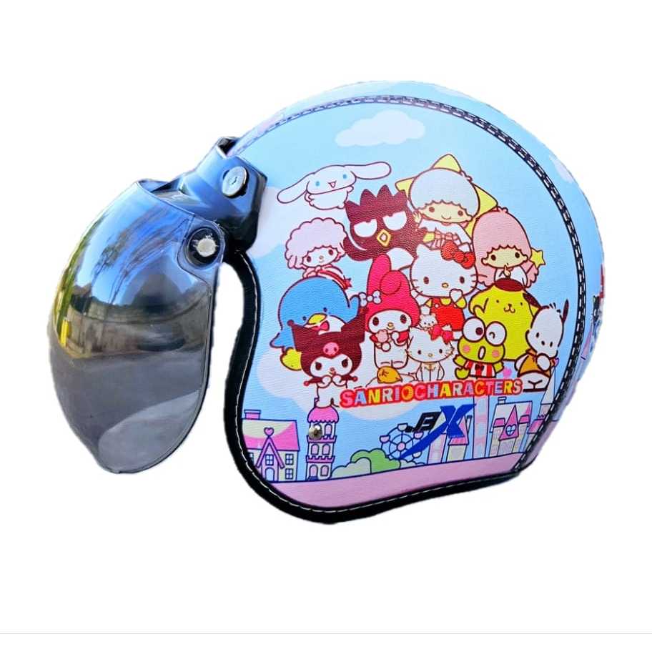 Flowbeeshop Helm Anak Kuromi Anak Perempuan 2 3 4 5 6 7 Tahun