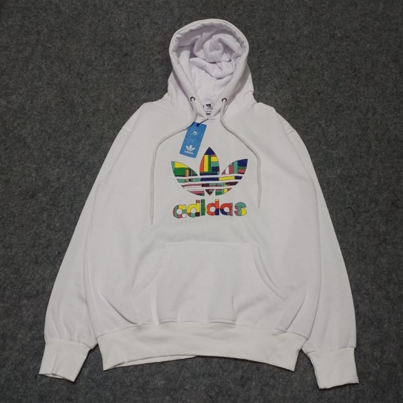 HOODIE ADIDAS WHITE TREFOIL