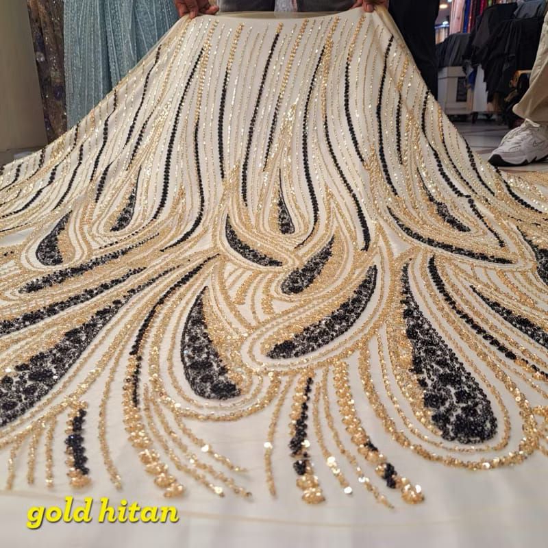 Tile Kebaya Full payet soroschi Korea || Bahan kebaya Terbaru Mewah