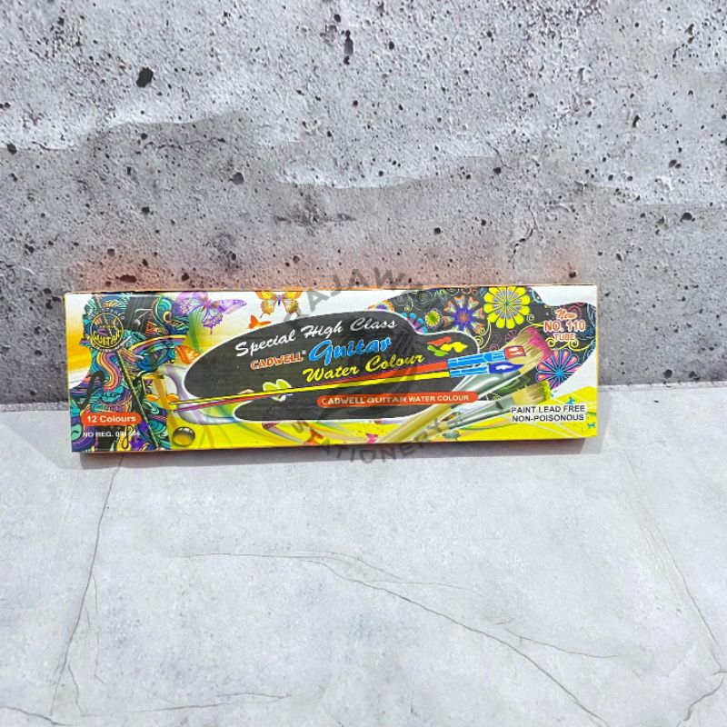 

Cadwell Guitas Water Colour/ 12 Warna/ HARGA TERJANGKAU KUALITAS TERBAIK!/ FREE BONUS RANDOM!