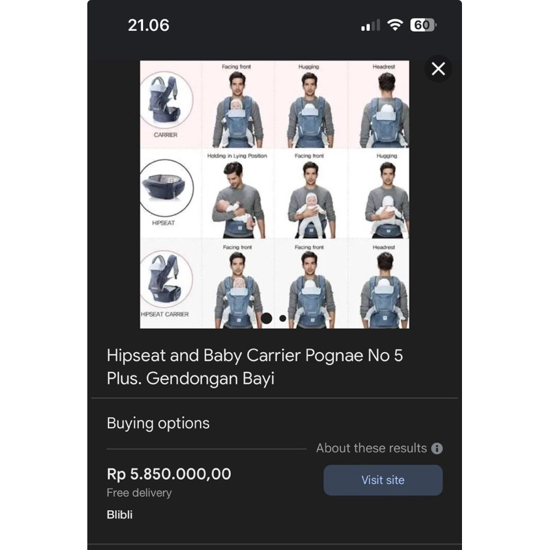 Pognae No. 5 Plus 2in1 Hipseat & SSC