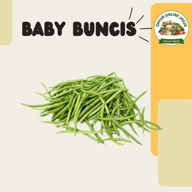 

Baby buncis 100gr - PAWON MAMI SAYUR ONLINE JOGJA