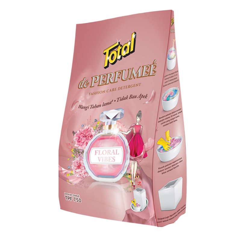 Total Deterjen Bubuk + Pelembut 750gr