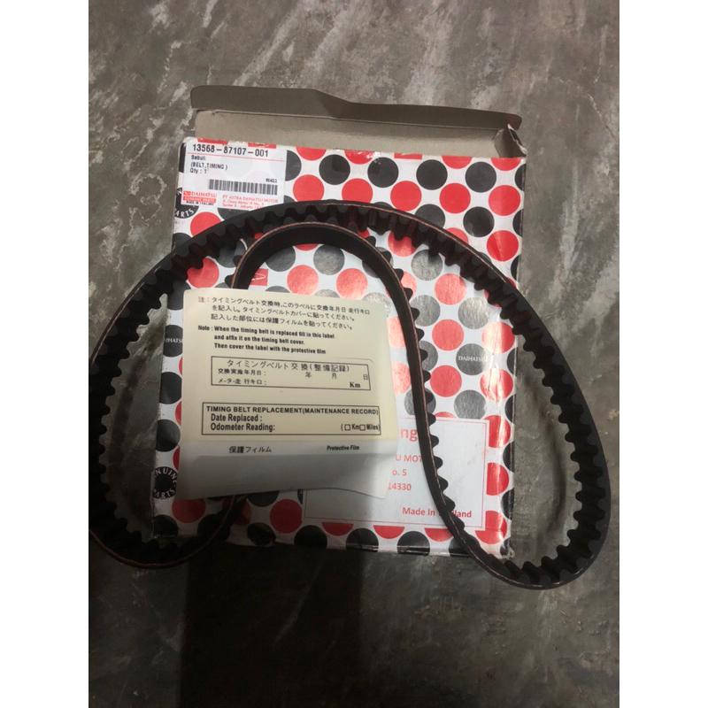 TIMING BELT DAIHATSU ZEBRA 1.3 S89 ESPASS S91 1300cc Ori Daihatsu