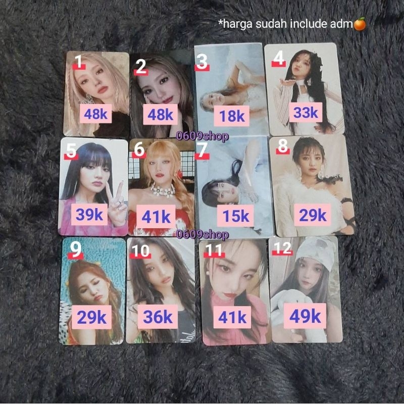 Photocard PC Album (G)I-DLE (여자)아이들 GIDLE MIYEON MINNIE SOYEON YUQI SHUHUA I TRUST I BURN I LOVE I N