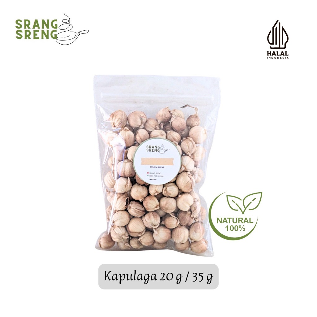 

Kapulaga 20 g & 35 g / Cardamom 100% Murni Tanpa Campuram