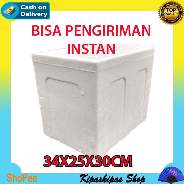 Box Es Box Sterofoam Gabus Box Styrofoam Ukuran Box Tanggung untuk frozen food, tempat es batu, ikan