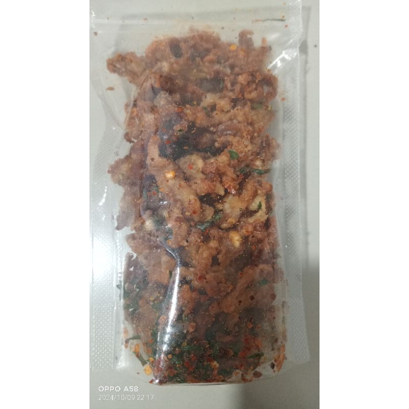 

KERIPIK CEKER TANPA TULANG PEDAS DAUN JERUK 100GR
