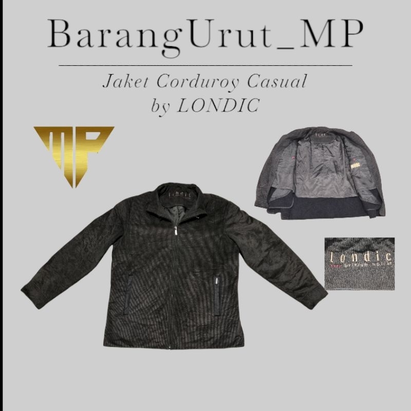 Jaket Casual Vintage bahan Corduroy Brand LONDIC Second