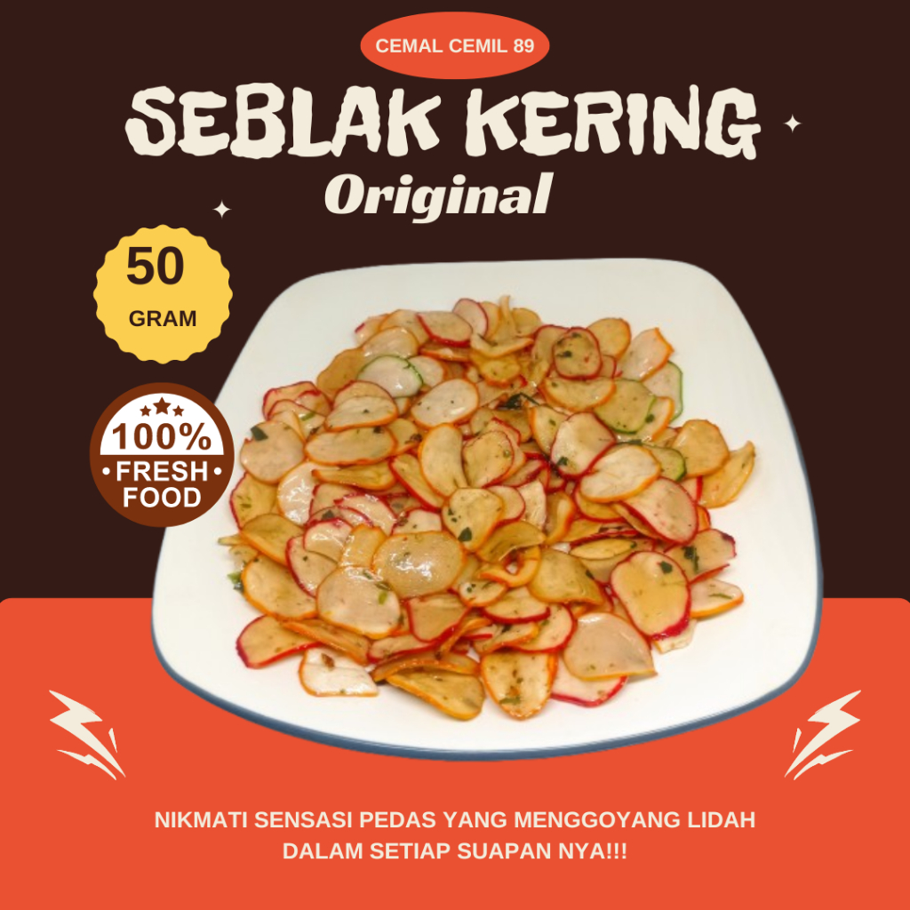 

Seblak Kering Pedas Daun Jeruk Kerupuk Seblak Seblak Kering Netto 50 Gram