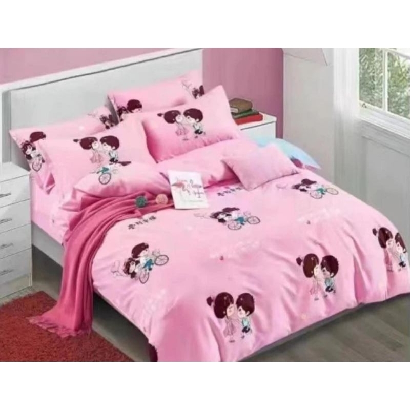 SPREI WEDDING KATUN JEPANG WEDDING 180x200x30 + Bedcover 225x240