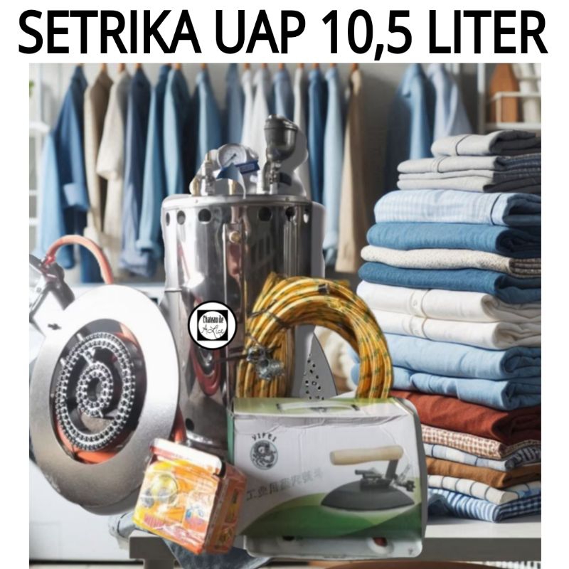 Setrika Uap Laundry Setrika Uap konveksi Pakaian 10,5 liter HITS