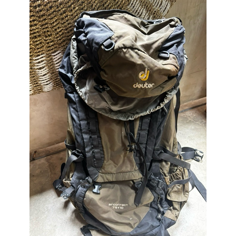 Carrier Keril Tas Gunung Deuter 75+10 Second Bekas Preloved