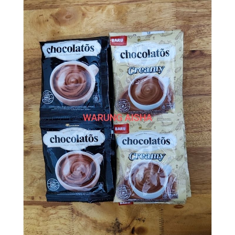 

Bubuk Minuman Chocolatos Aneka Varian 27 gr per renteng isi 10 pcs