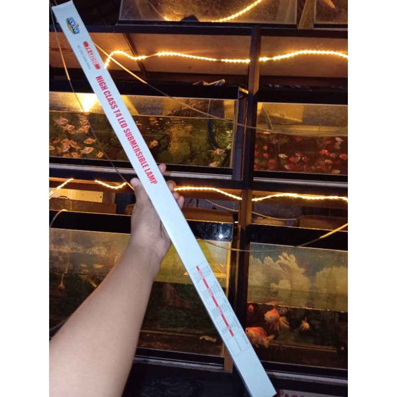 GOKANA LAMPU LED LAMPU CELUP LAMPU AQUARIUM 50CM biru-putih