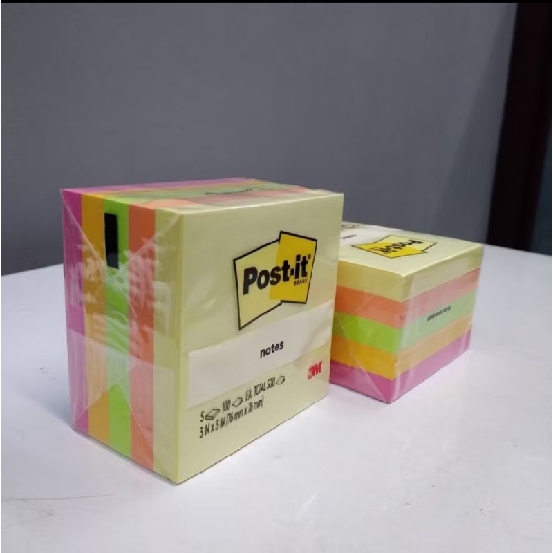 

RB Sticky Note Post it 3M 654 5ASST 5 Pad (500 Lembar)