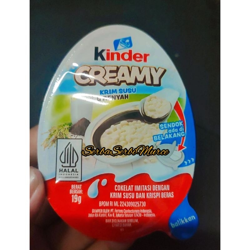 

Snack / Jajan Virall KINDER CREAMY 1 Pcs (Satuan/Ecer)