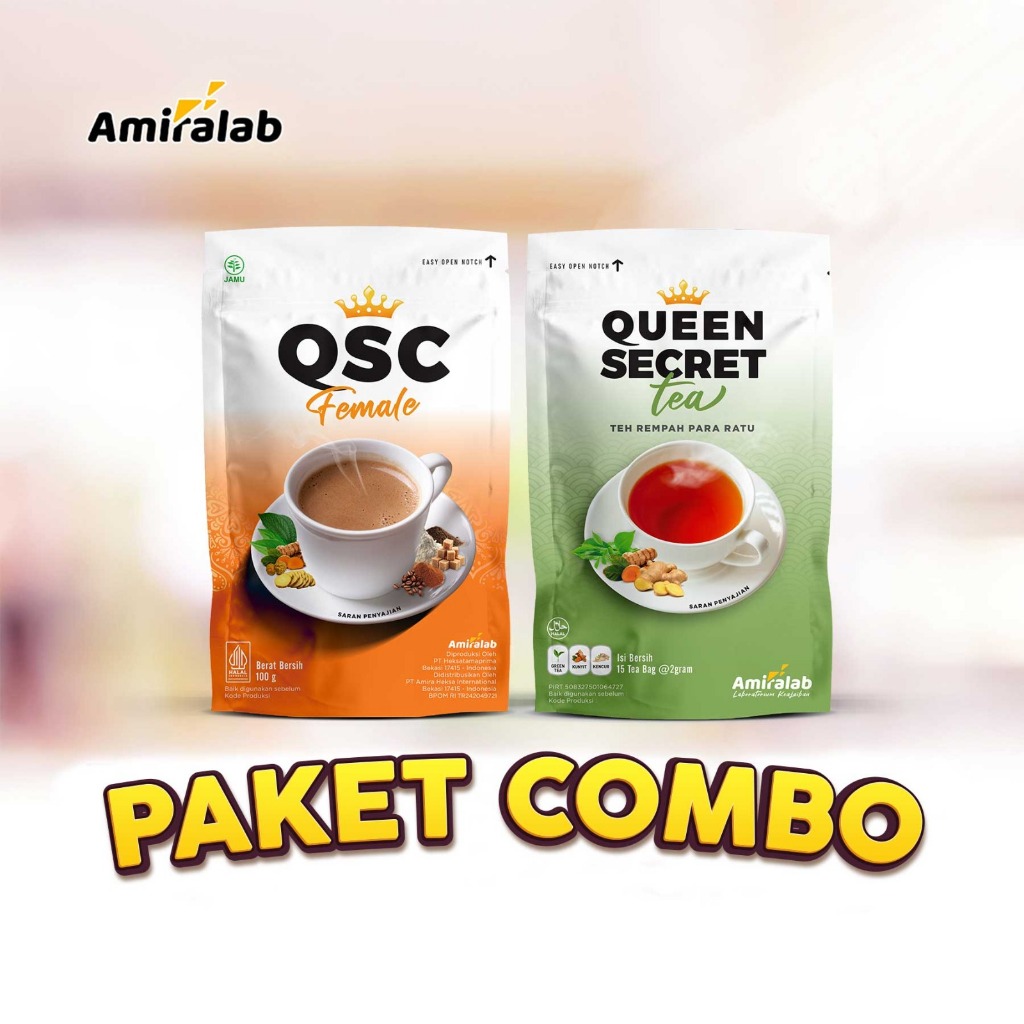 

PAKET COMBO HEMAT AMIRALAB Queen Secret Coffee Tea Minuman Teh Herbal Solusi Membantu Kesehatan Wanita