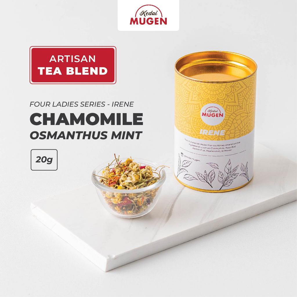 

Kedai Mugen | Artisan Tea Blend - Four Ladies Series | Irene - Chamomile Osmanthus Mint 20g
