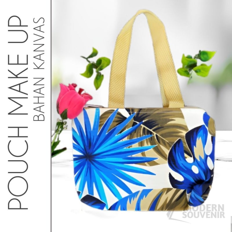 Pouch Kanvas Twill Mini Tas Kosmetik/Tas Wanita/Totebag/Pouch Makeup