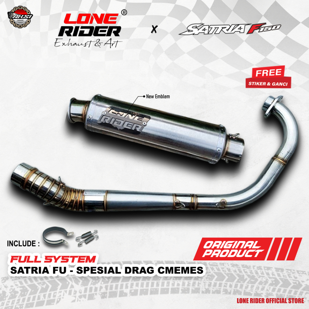 ORIGINAL LONE RIDER Spesial Drag Satria F150 - Knalpot Racing Lone Rider Satria FU
