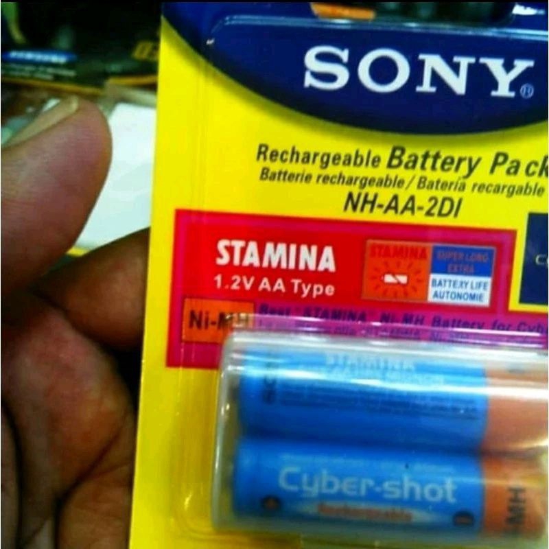 Baterai / Battery / Batre / Batrei Sony Stamina AA Charger 3000 Mah Isi 2 Batrey ORI