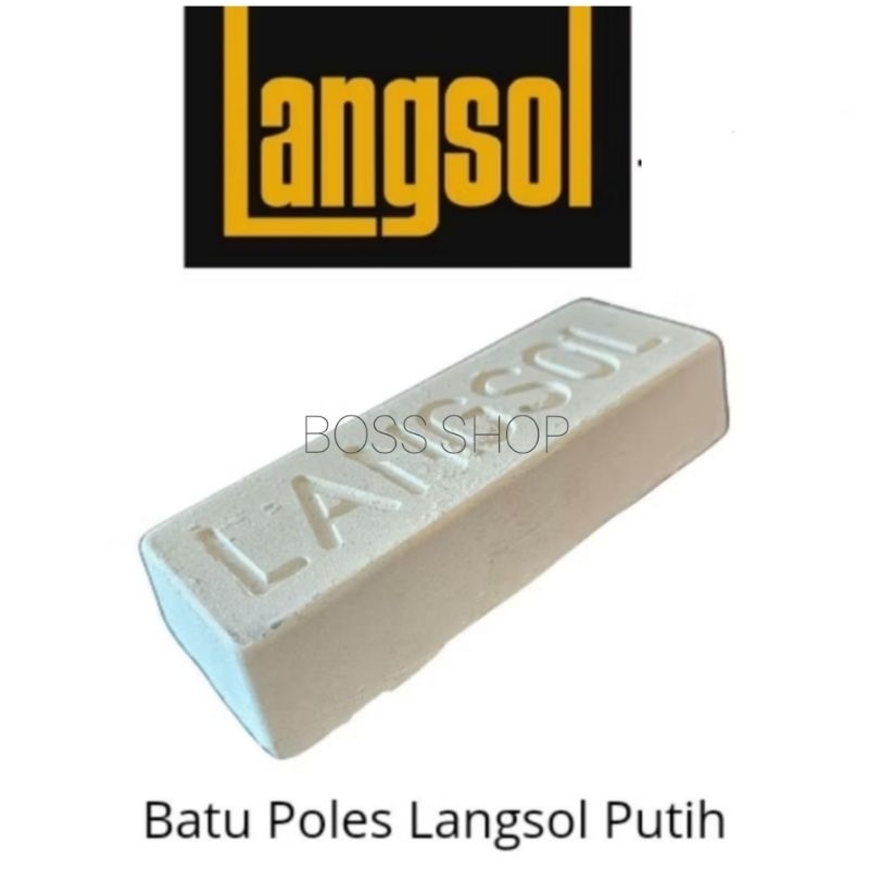 Langsol Putih/Batu Poles Langsol Putih Original Germany/Batu Pengkilap Alumunium Langsol