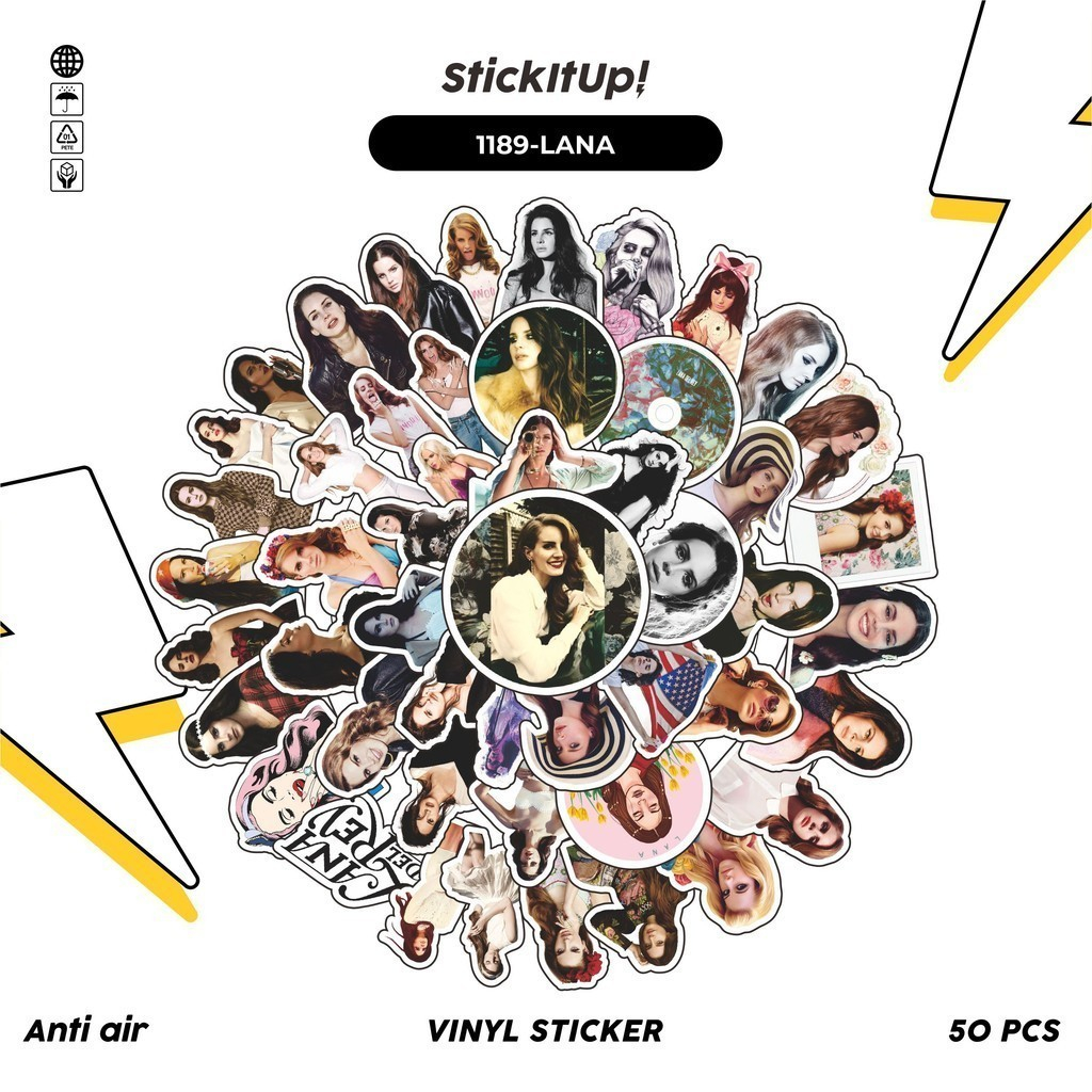 

COD✨ 100 Pcs Stiker Lana Del Rey v2 Lucu Anti Air Untuk Dekorasi Notebook Sepeda Skateboard Handphone DIY