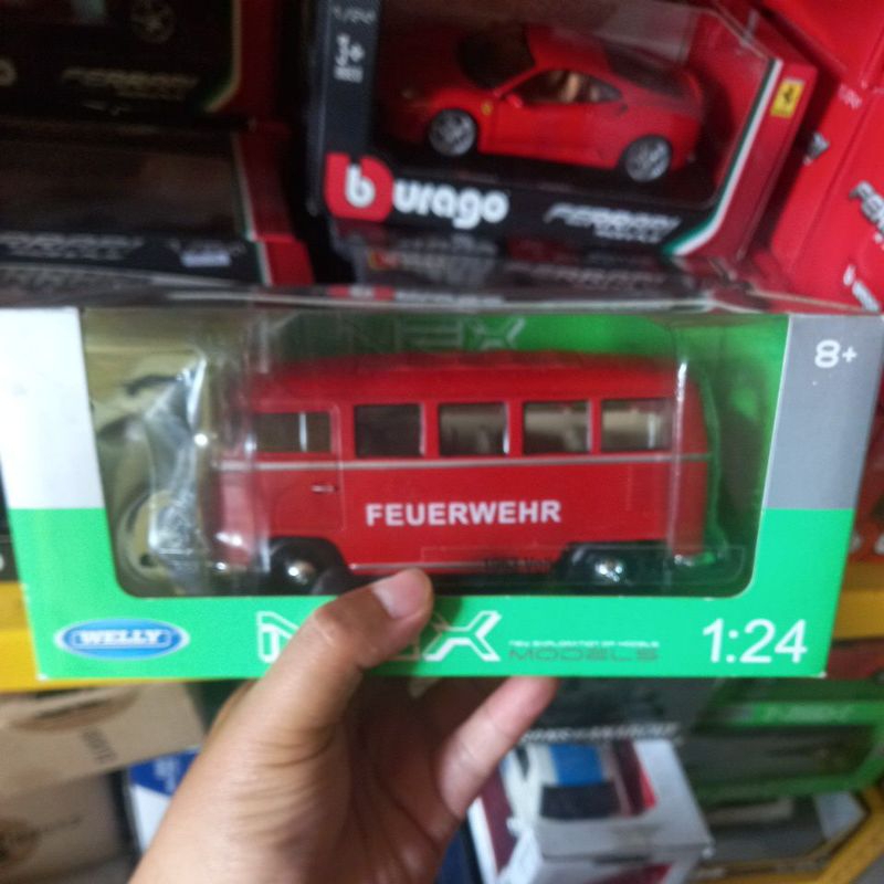 diecast miniatur mobil vw volkswagen 1:24 kombi bus jadul klasik