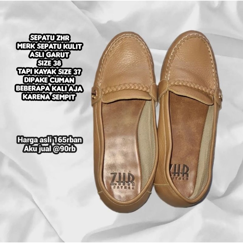 sepatu ZHR kulit Asli Garut