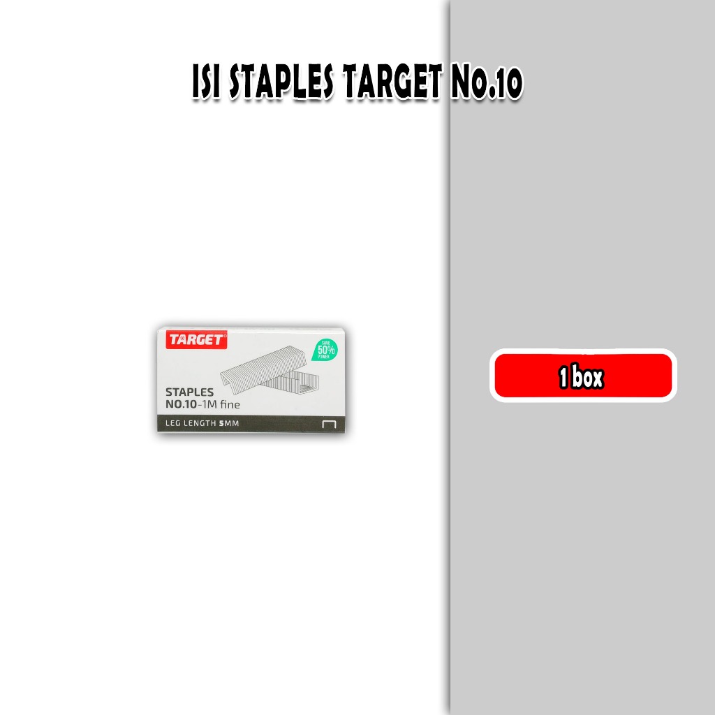 

isi staples kecil target no 10 / 1 box kecil