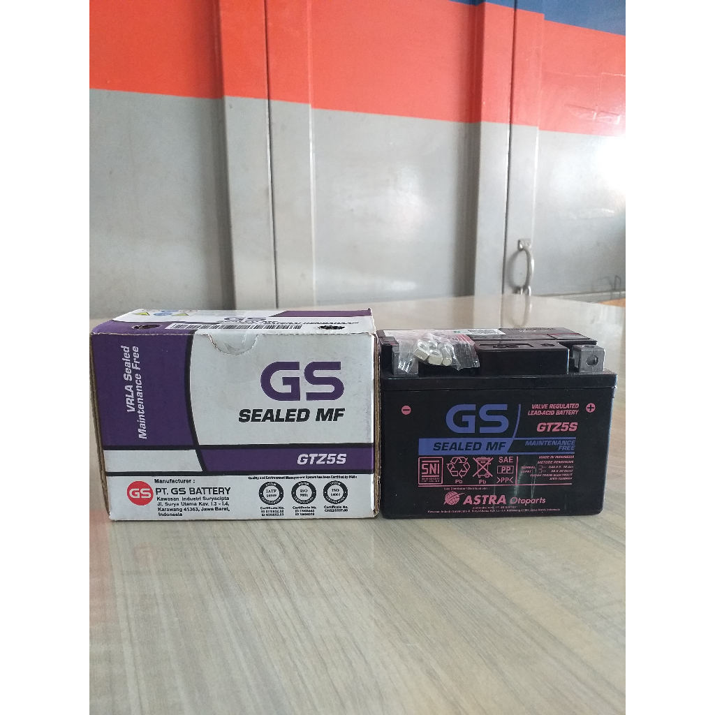 Aki Kering Gs Astra GTZ5S 12V 3,5Ah