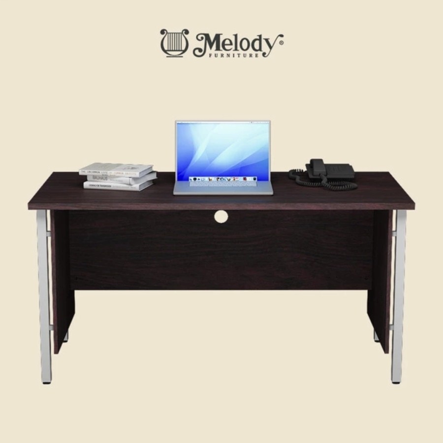 meja kantor 1biro tanpa laci meja kantor 150 cm meja kaki besi meja direktur meja tulis tanpa laci