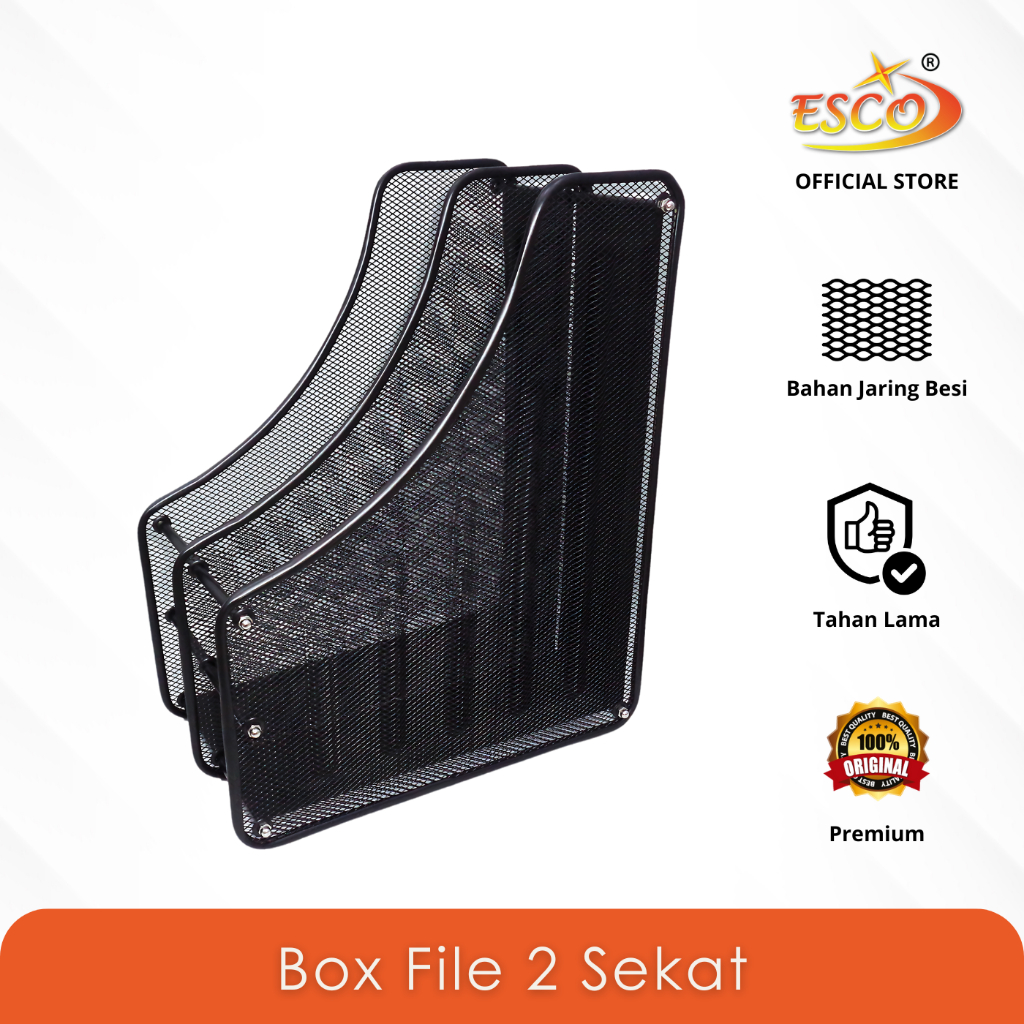 

ESCO Box File / File Organizer / File Tray / Tempat Dokumen 2 Sekat 842-BF