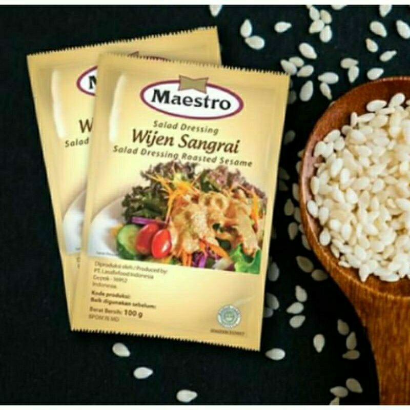 

maestro salad dressing wijen sangrai 100 gram