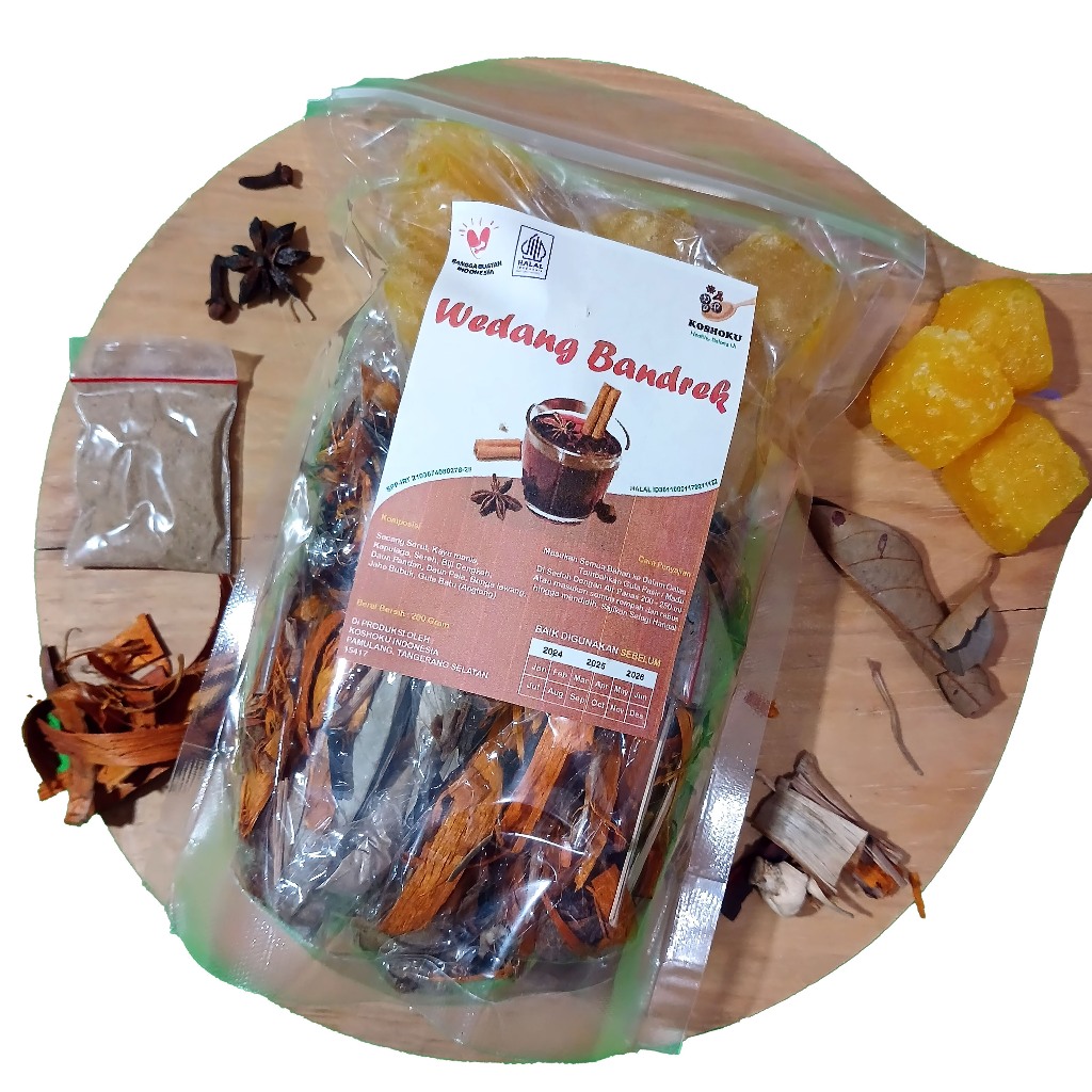 

Wedang Bandrek Jahe Komplit 10 Pcs Gula Batu Rempah Asli Original Teh Herbal Tradisional