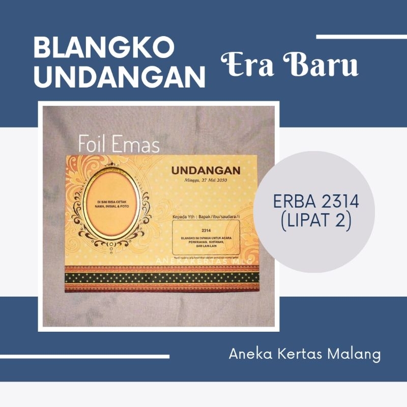 Undangan Erba Terbaru 2314 (Cek Deskripsi)