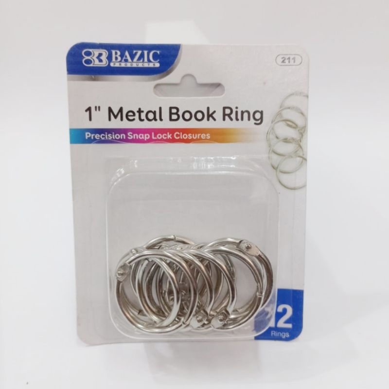 

BAZIC 1" METAL BOOK RING 211