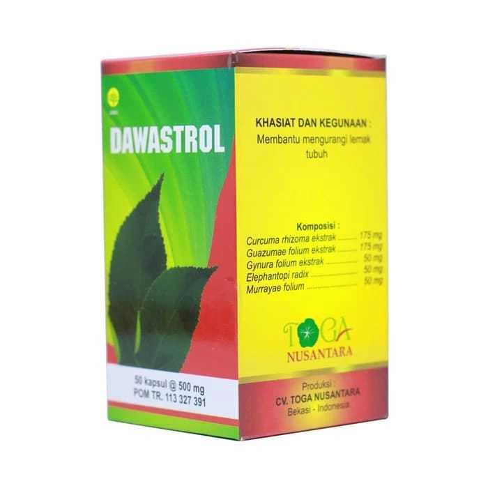 Slimming Pro Dawastrol Kapsul - Suplemen Herbal Pelangsing dan Pengontrol Lemak | Original 50 Kapsul