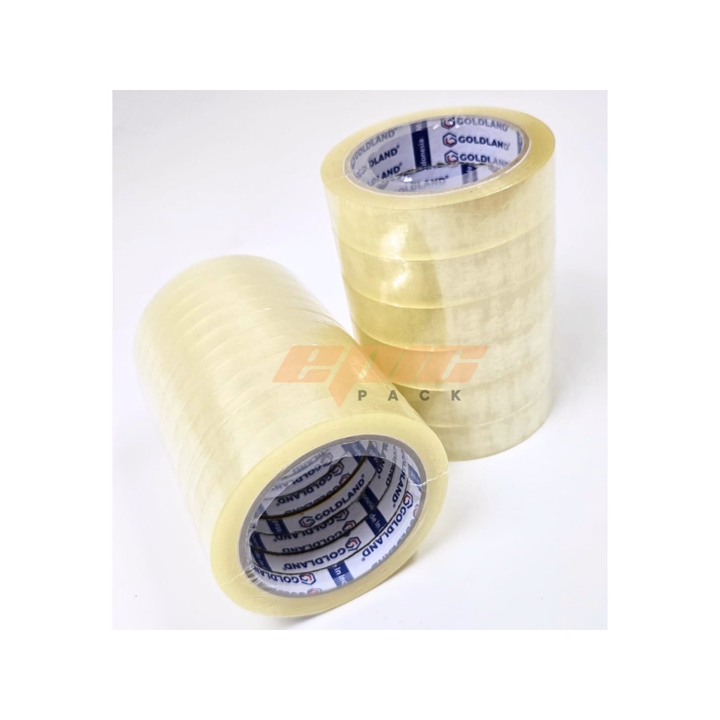

(DUS GOJEK GRAB) Isolasi 72 Yard Goldland / Solatip 1/2 inch / Lakban Kecil / Solasi 1 inch