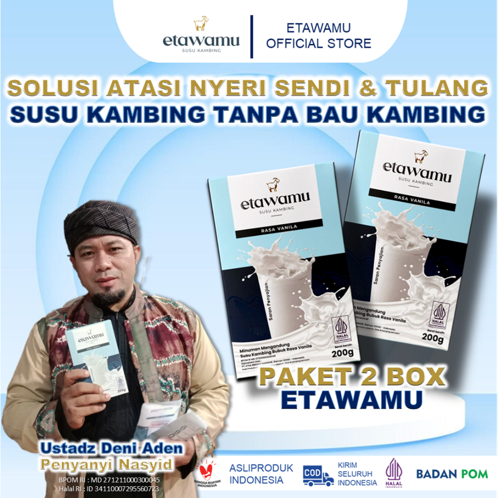 

Etawamu Susu Kambing Nyeri Sendi 2 Pcs