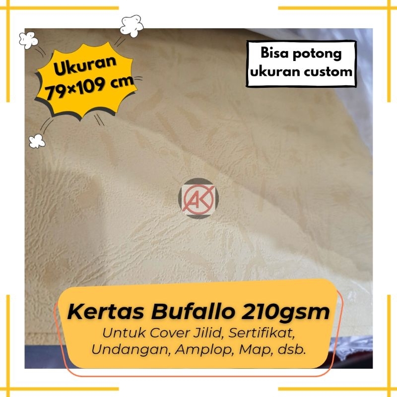 

Kertas Bufallo 210gsm Ukuran 79 x 109 cm (Bisa potong Custom)