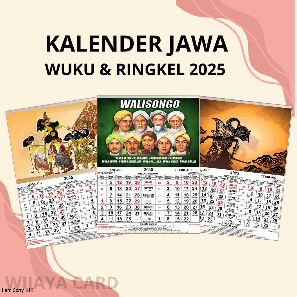 

KALENDER JAWA & MASEHI 2025 KOMPLIT WUKU DAN RINGKEL TERMURAH