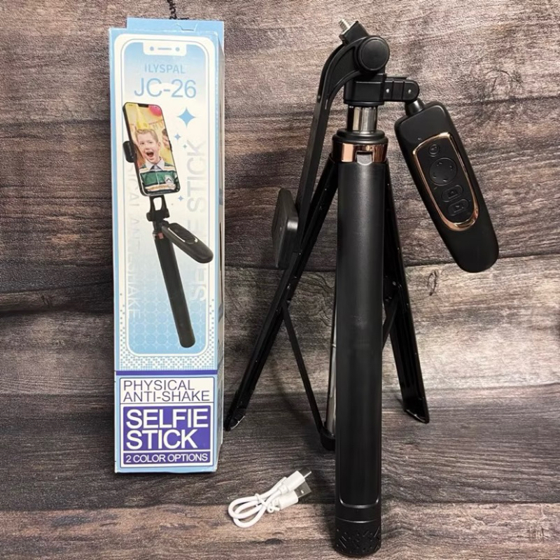 TRIPOD BLUETOOTH JC-26 1.8 METER + REMOTE CONTROL TRIPOD TONGSIS KAMERA