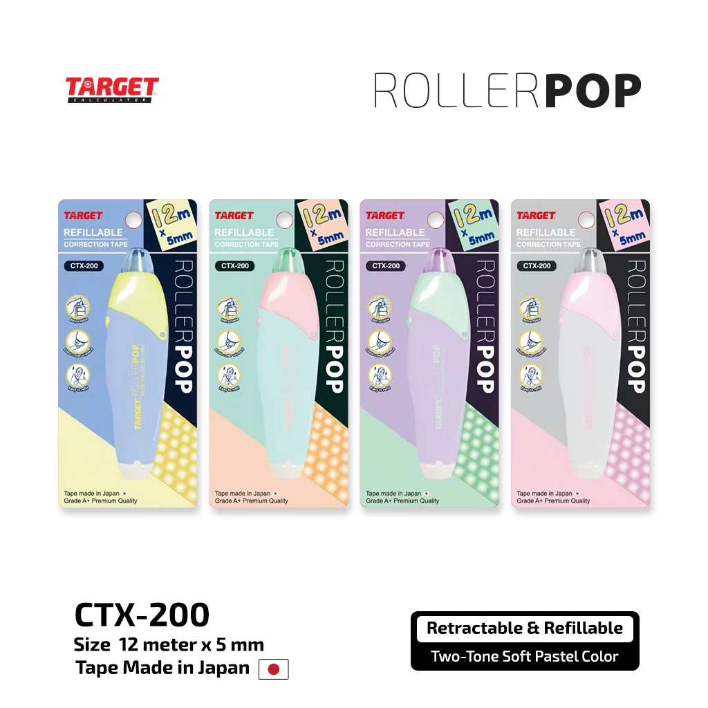 

Tip Ex Target Correction Tape 12m x5mm Refillable - CTX-200