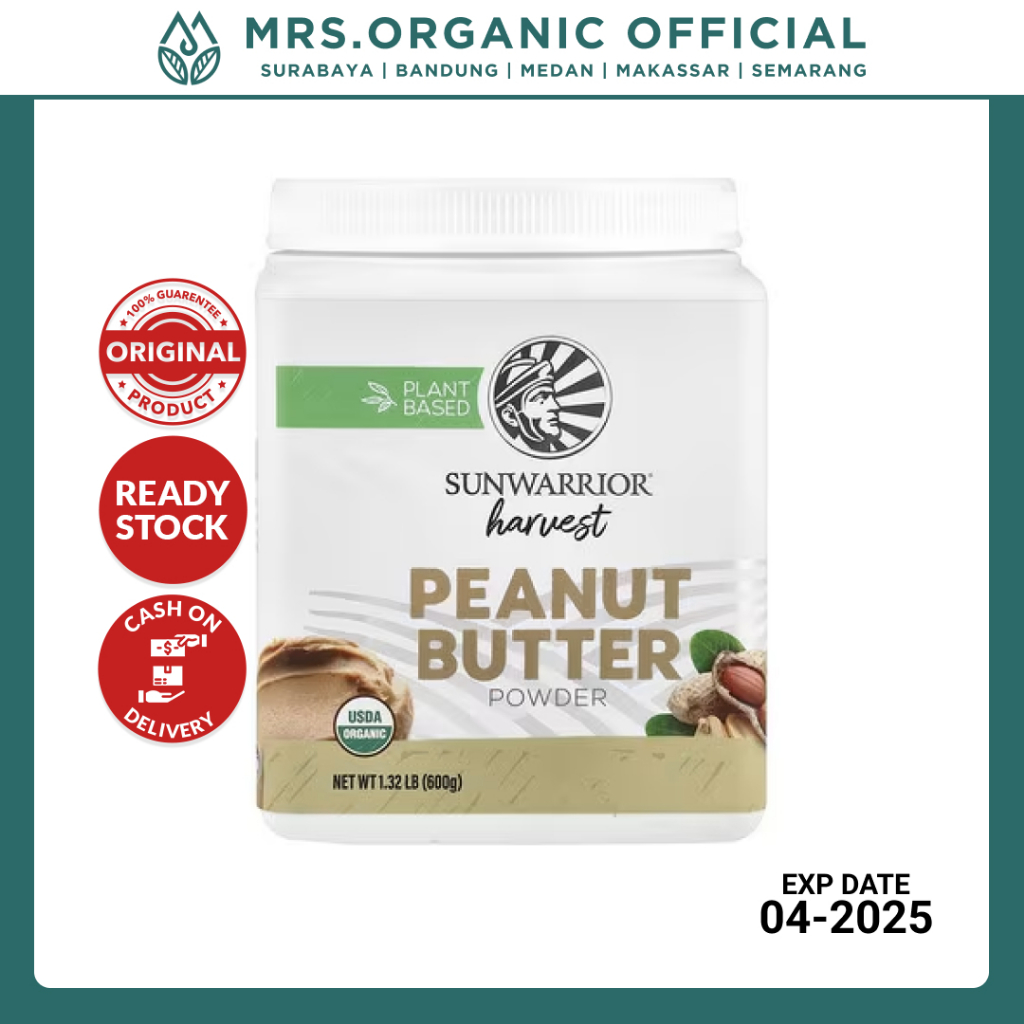 

Sunwarrior Harvest Line Peanut Butter Powder 600gr