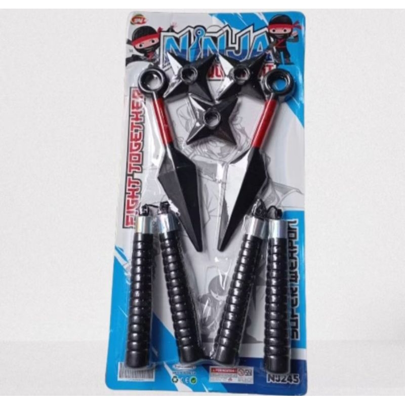 Mainan anak Suriken Naruto Plastik senjata Naruto set Ninja