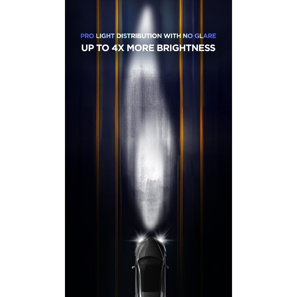 LED MOBIL H4 OSRAM XLZ 3.0 PRO HL 100W BOHLAM LAMPU LED 6000K GARANSI - H4 HI/LO